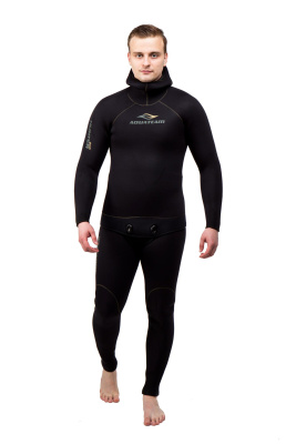 Гидрокостюм Hunter Eco 9мм нейлон/открытая пора черный